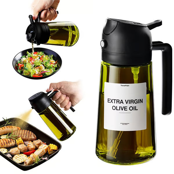 🎁HOT SALE 49% OFF💕2 in 1 Glass Oil Sprayer & Dispenser🔥
