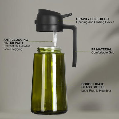 🎁HOT SALE 49% OFF💕2 in 1 Glass Oil Sprayer & Dispenser🔥