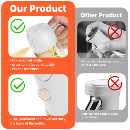 🎁HOT SALE 49% OFF💕2 in 1 Glass Oil Sprayer & Dispenser🔥